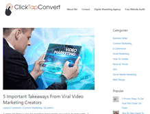 Tablet Screenshot of clicktapconvert.com